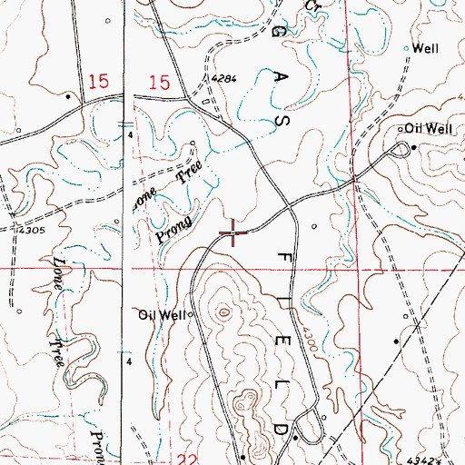 Topographic Map of Daly Dam, WY