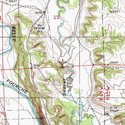 Topographic Map of Driskill Reservoir, WY