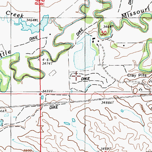 Topographic Map of T J Maupin Number 1 Dam, WY