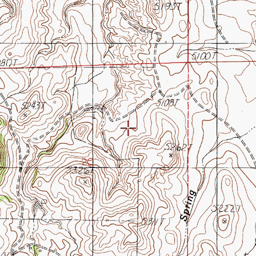 Topographic Map of Clark Dam, WY