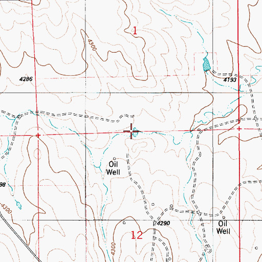 Topographic Map of Minter Reservoir, WY