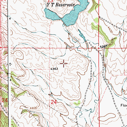 Topographic Map of Enlargement J L Baird Number 1 Dam, WY