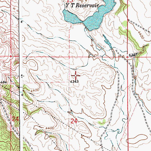 Topographic Map of Enlargement Baird Number 2 Reservoir, WY