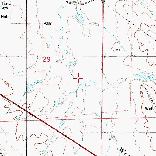Topographic Map of Syndicate Dam, WY