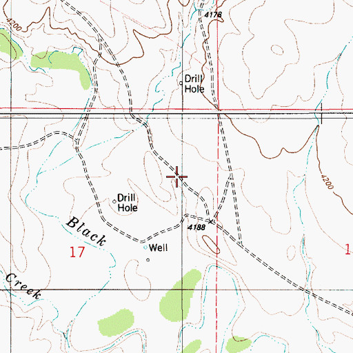 Topographic Map of Marguerite Dam, WY