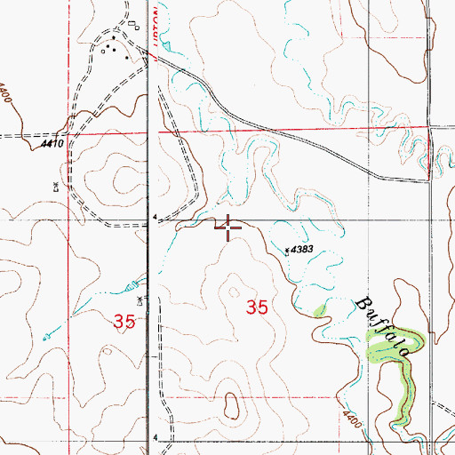 Topographic Map of W E Ware Dam, WY
