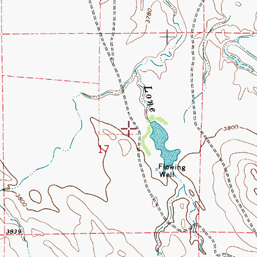Topographic Map of Lone Tree Reservoir, WY