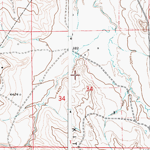 Topographic Map of Rix Dam, WY