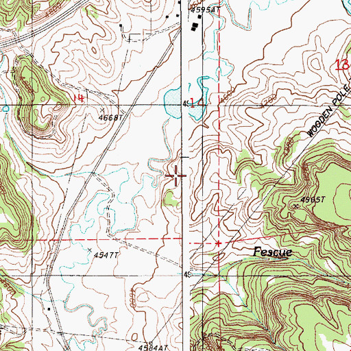 Topographic Map of Steven Reservoir, WY