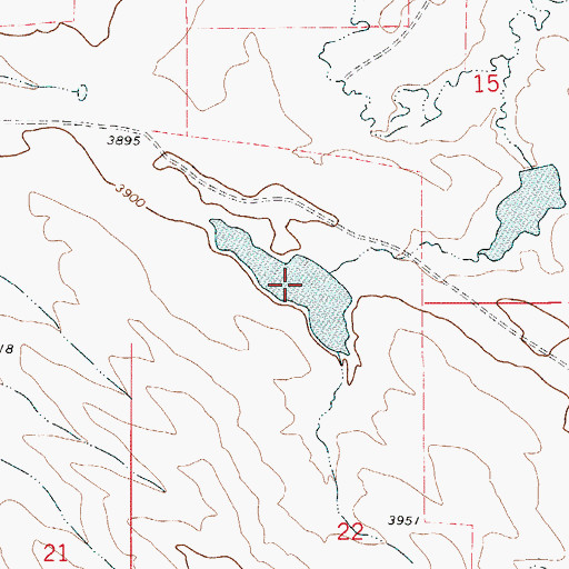 Topographic Map of West Reservoir, WY