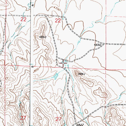 Topographic Map of Haight Reservoir, WY
