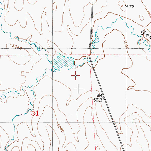 Topographic Map of Schlautman Dam, WY