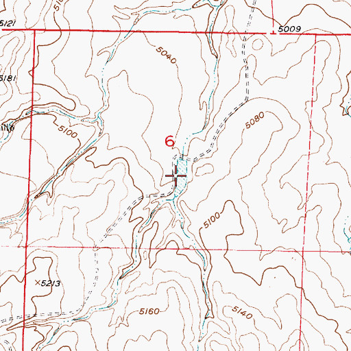 Topographic Map of Dresher Reservoir, WY