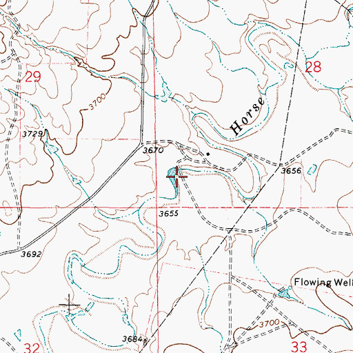 Topographic Map of Shober Number 1 Dam, WY
