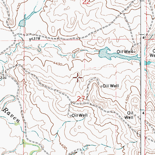 Topographic Map of Baker Number 2 Dam, WY