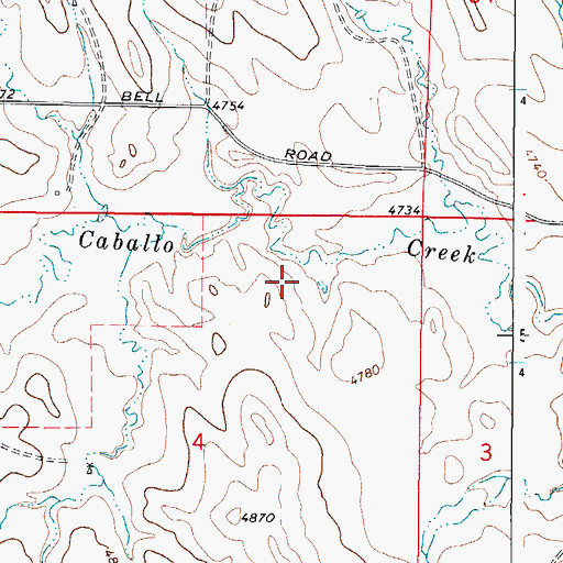 Topographic Map of Patra Number 3 Reservoir, WY