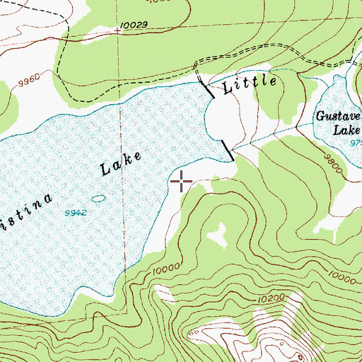 Topographic Map of Christina Dam, WY