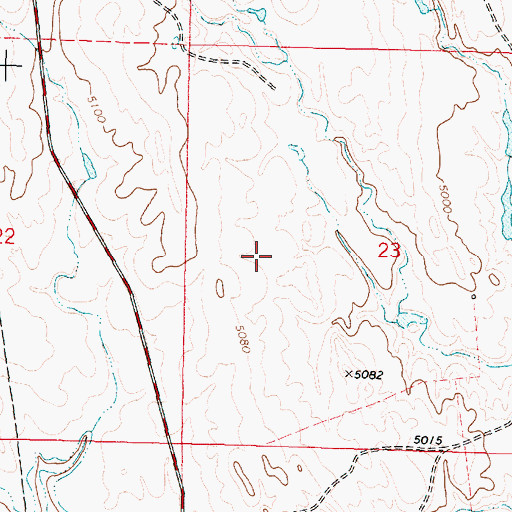 Topographic Map of Highway Dam, WY