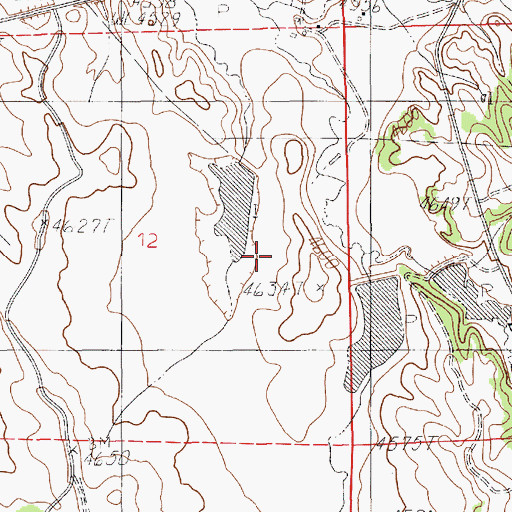 Topographic Map of Cedar Dam, WY