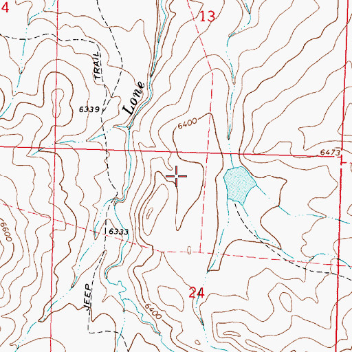 Topographic Map of Orchard Dam, WY