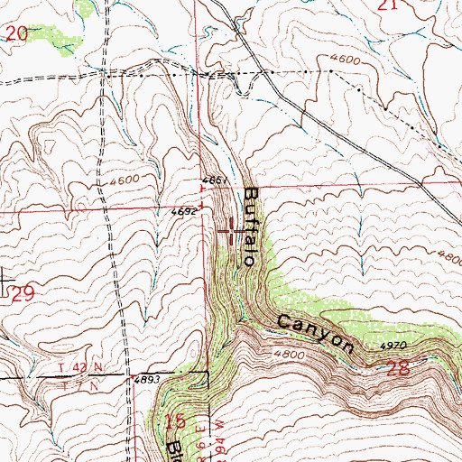 Topographic Map of Jones Dam, WY