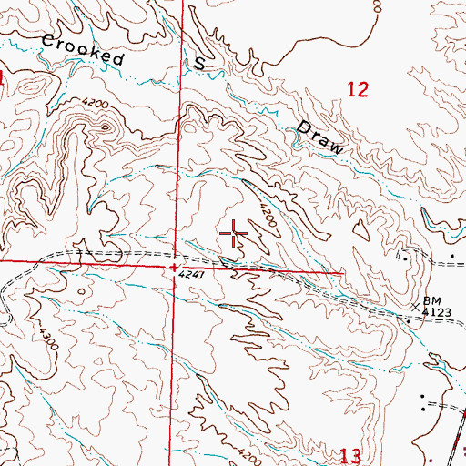 Topographic Map of Leithead Reservoir, WY