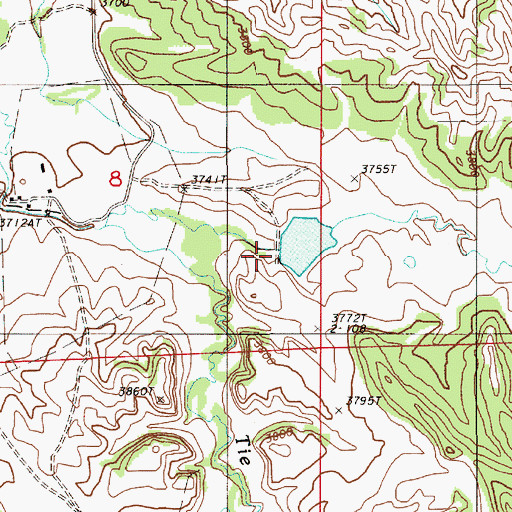 Topographic Map of Foster Dam, WY
