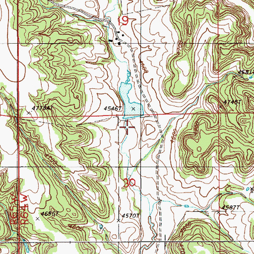 Topographic Map of Macumba Dam, WY