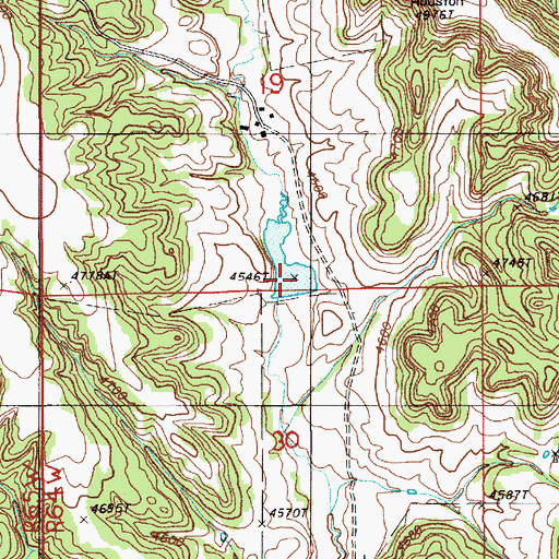 Topographic Map of Macumba Reservoir, WY