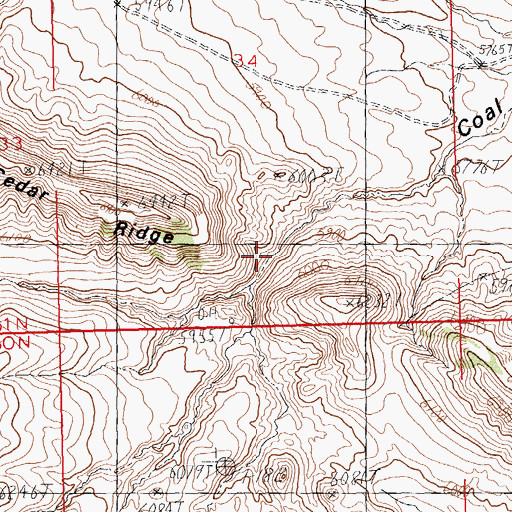 Topographic Map of First Enlargement Thomsen Dam, WY