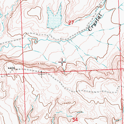 Topographic Map of Eberhard Number 1 Dam, WY
