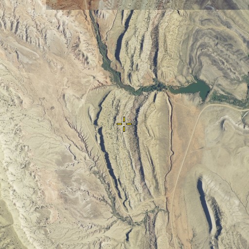 Aerial/Satellite Image of Teeples Dam, WY