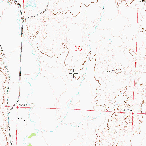 Topographic Map of Ewen Reservoir, WY