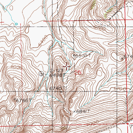 Topographic Map of Second Enlargement Foster Number 1 Dam, WY