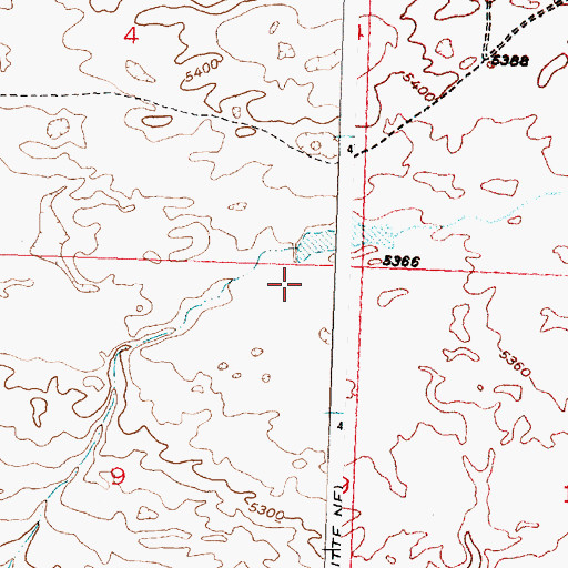 Topographic Map of Ocla Dam, WY