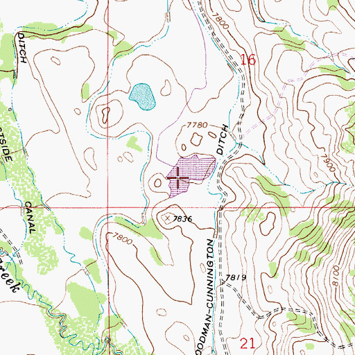 Topographic Map of Massae Dam, WY