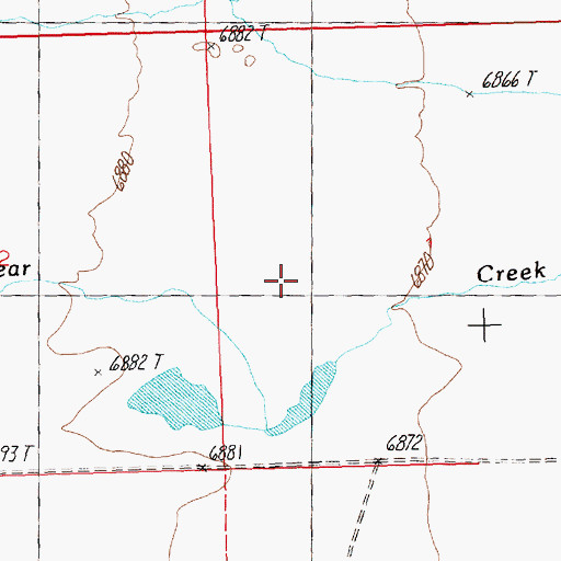 Topographic Map of Brannan Number 1 Dam, WY