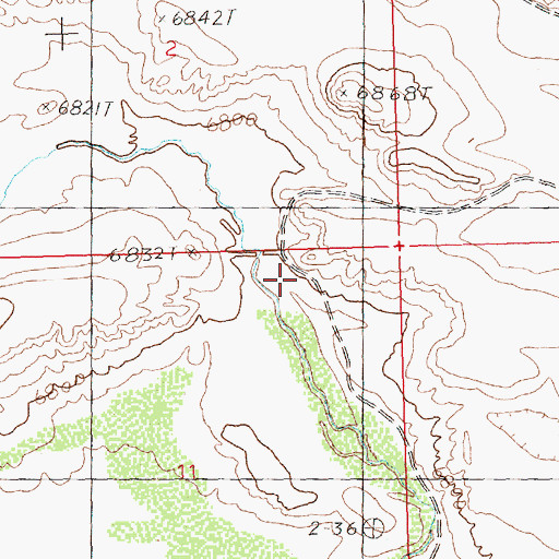Topographic Map of Rambaud Number 2 Dam, WY