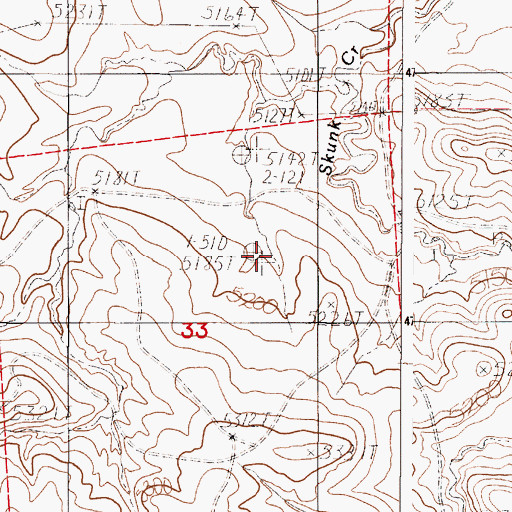 Topographic Map of 2-A Dam, WY