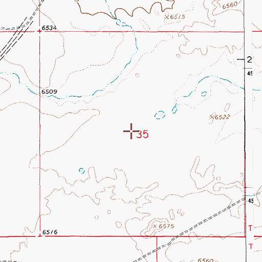 Topographic Map of Powers Stock Dam, WY