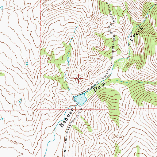 Topographic Map of Philip Reservoir, WY