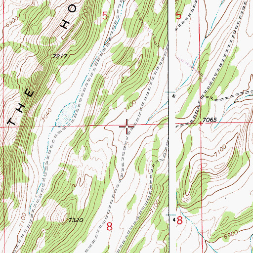 Topographic Map of Davis Number 2 Dam, WY