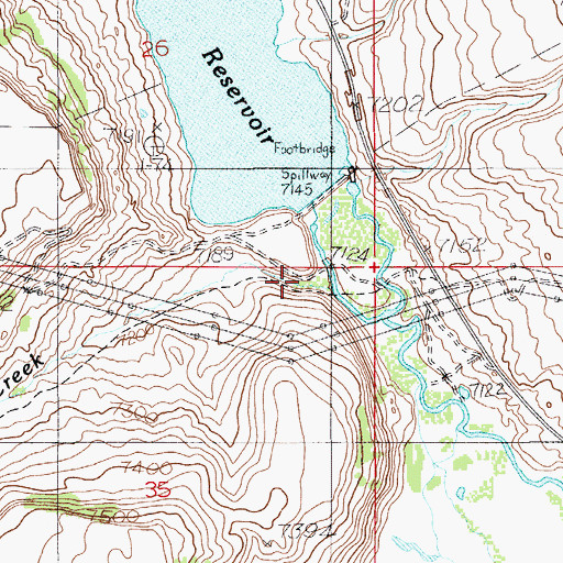 Topographic Map of Kemmerer Number 1 Dam, WY