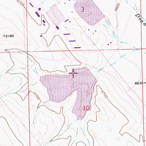 Topographic Map of Jim Bridger Power Plant Surge Pond Dam, WY