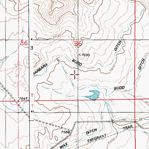 Topographic Map of Sphaeralcea Dam, WY