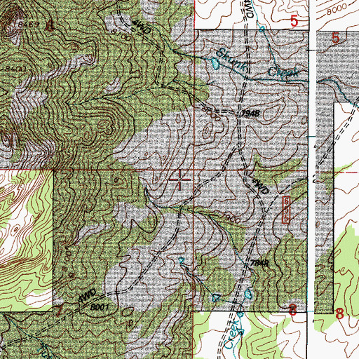 Topographic Map of Bell and Scranton Number 1 Dam, WY