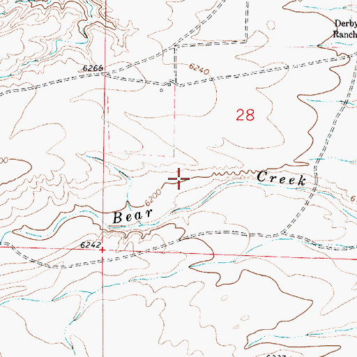 Topographic Map of Hirsig Number 4 Reservoir, WY