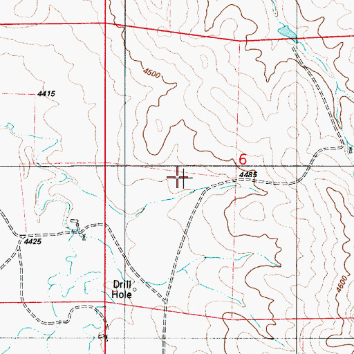 Topographic Map of Kossert 9-303-1 Dam, WY