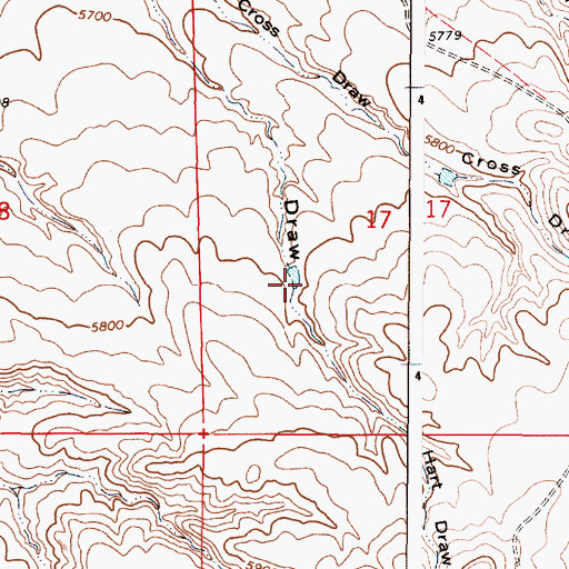 Topographic Map of Elsie Dam, WY