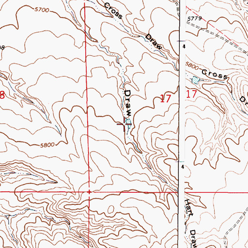 Topographic Map of Elsie Reservoir, WY